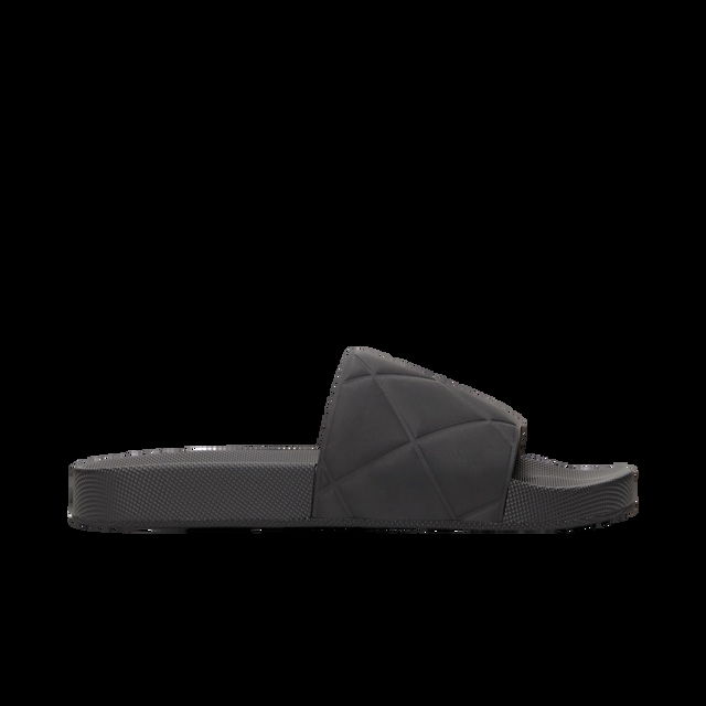 Rubber Slider Sandals "Black"