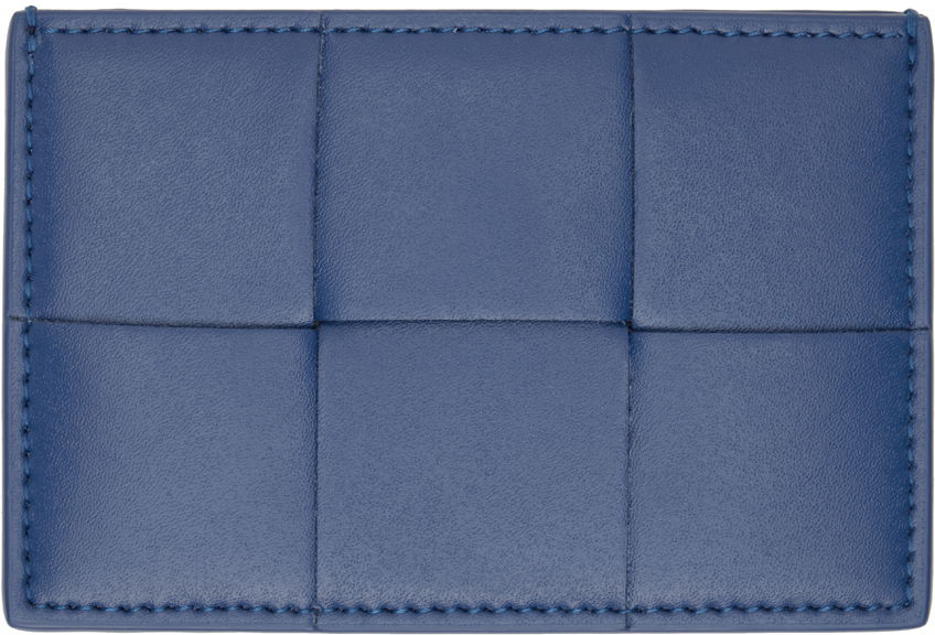 Портфейл Bottega Veneta Cassette Credit Card Holder Синьо | 748052 VBWD3, 0