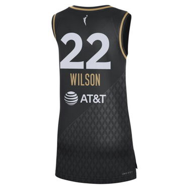 Фланелка Nike A'ja Wilson Aces Rebel Edition Dri-FIT WNBA Victory Jersey Черно | DJ4575-011, 2