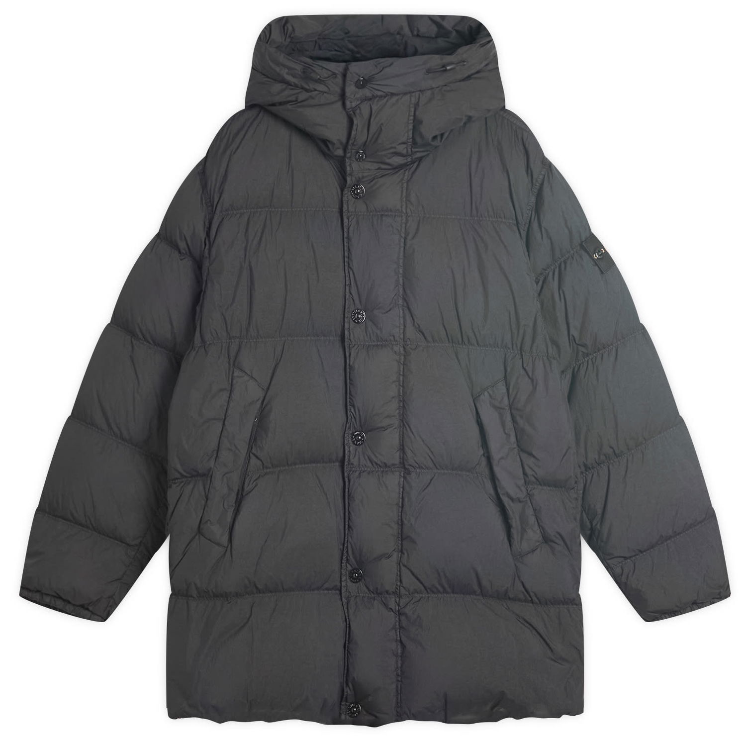 Парка Stone Island Crinkle Reps Nylon Down Parka Jacket, Size Large Черно | K2S154100012-V0029, 1
