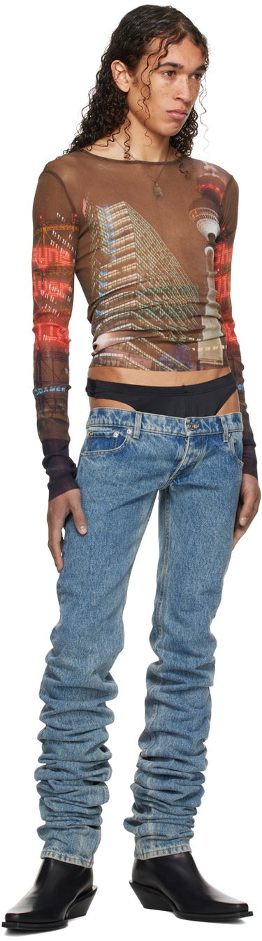 Потник Jean Paul Gaultier Gaultier Shayne Oliver Edition Long Sleeve Graphic T-Shirt Многоцветен | 24/27-U-TO192-T551-60405030, 4