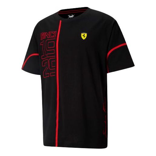 Тениска Puma Ferrari Series Numeric Print T-Shirt Черно | 599809-01