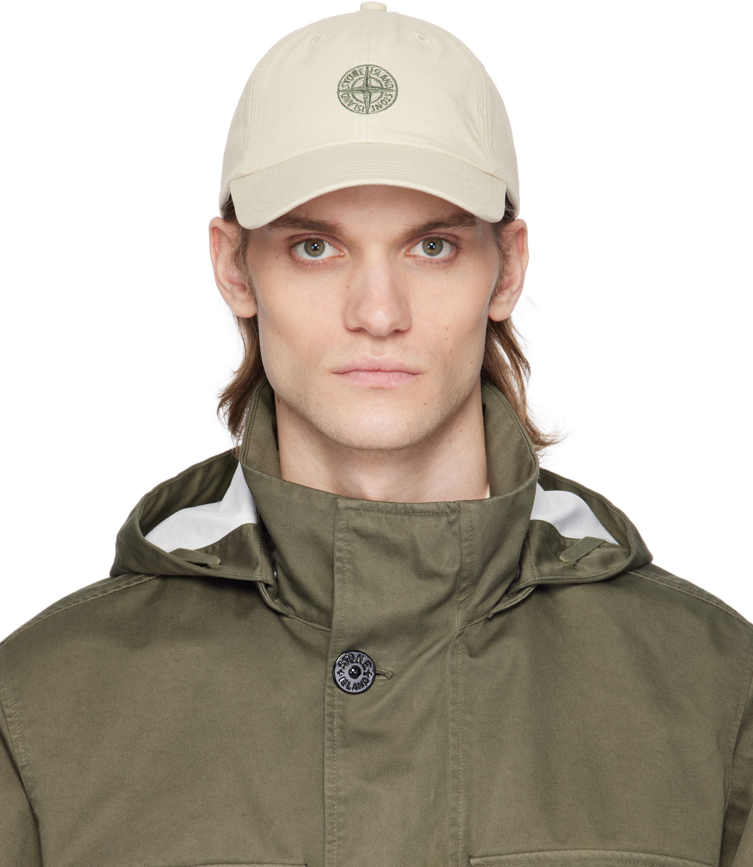 Шапка с козирка Stone Island Stone Island Ripstop Cotton Cap Бежово | K1S15 9100010 S0154, 0