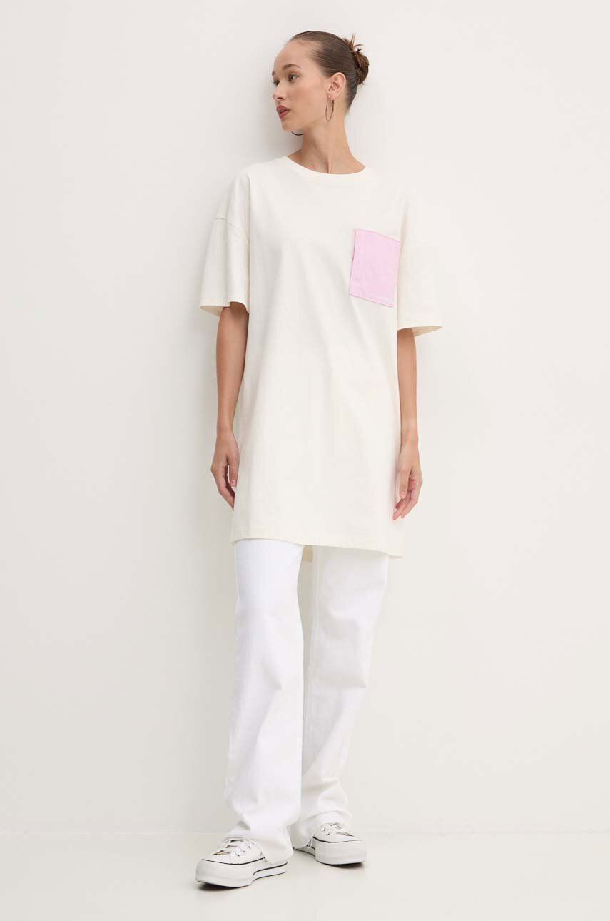 Тениска Converse Wordmark Tee Dress Бяло | 10026381-A05, 1
