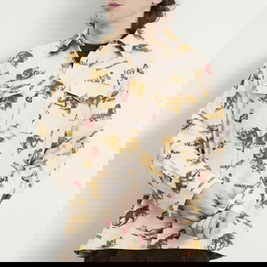 Риза Human Made Bear and Duck Pattern Flannel Shirt Розово | HM30SH011-WHT, 5