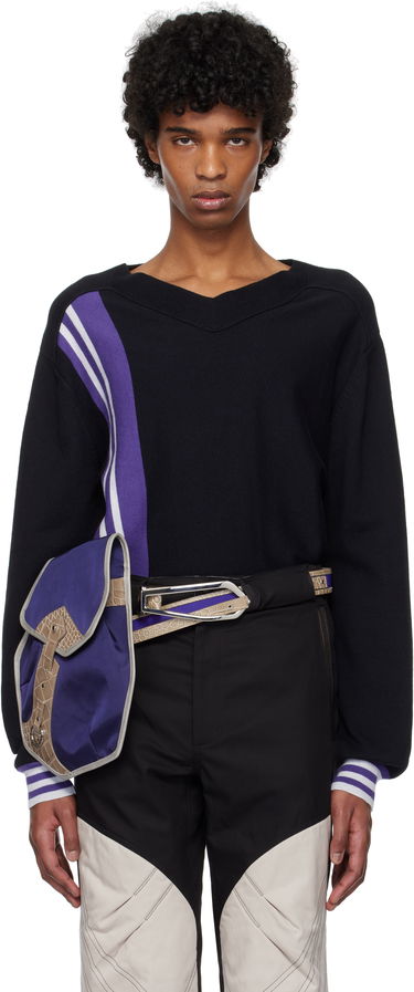 Пуловер KIKO KOSTADINOV Kiko Kostadinov Ostro V-Neck Sweater Черно | KKSS25KN02-109, 0