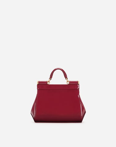 Дамска чанта Dolce & Gabbana Dolce & Gabbana Mini Sicily Leather Handbag Червено | BB7504A147180343, 2