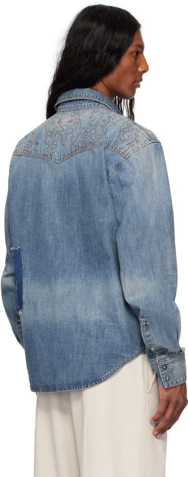 Яке Andersson Bell Andersson Bell Embroidered Patchwork Denim Jacket Синьо | atb1273m, 2