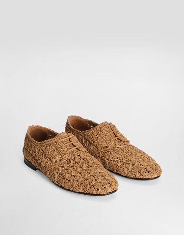 Аксесоари Dolce & Gabbana Dolce & Gabbana Woven Raffia Derby Shoes Кафяво | A10867A9M638L967, 1