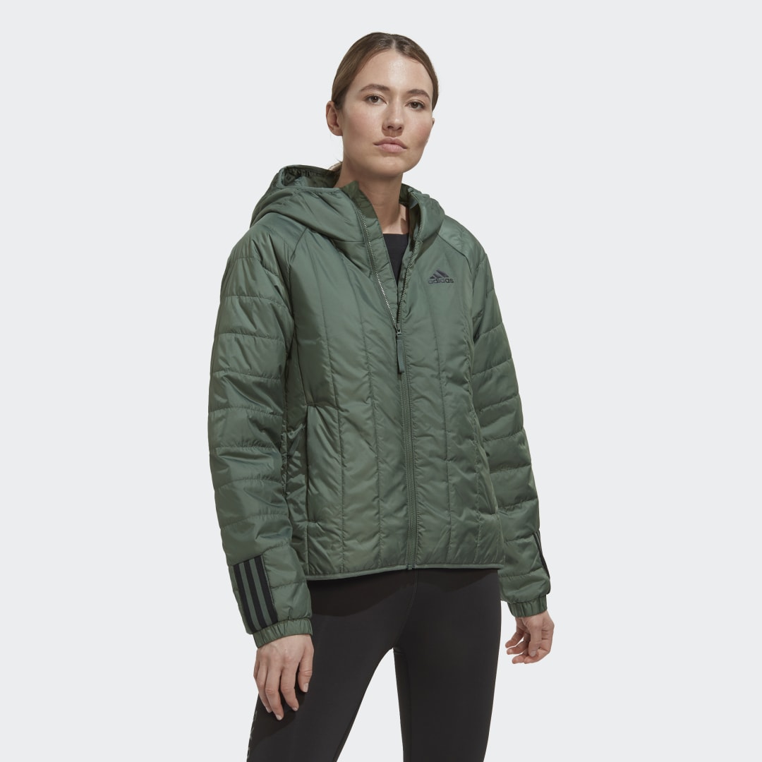Яке adidas Originals Itavic 3-Stripes Light Hooded Jacket Зелено | HG8728, 0