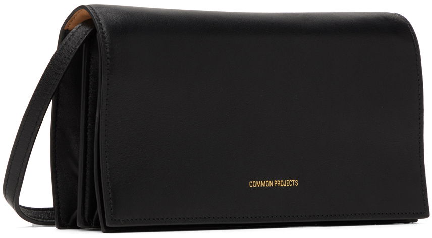 Чанта през рамо Common Projects Common Projects Small Leather Messenger Bag Черно | ARTICLE 9190, 1