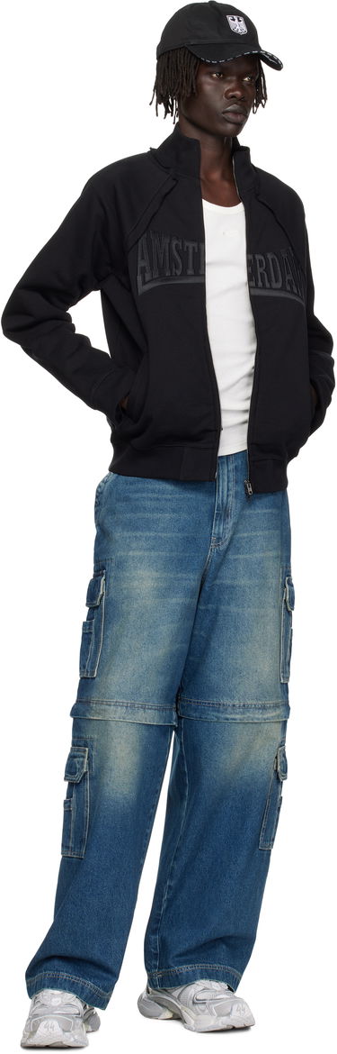 Суитчър VETEMENTS VETEMENTS 'Amsterdam' Patched Zip-Up Sweatshirt Черно | UH76ZU760BB, 3