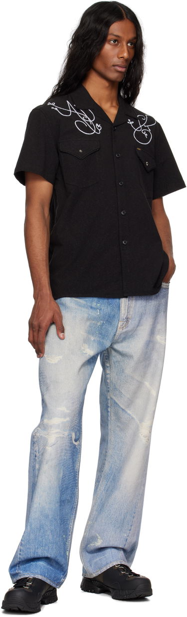 Риза Andersson Bell Andersson Bell Chain Embroidered Shirt Черно | atb1280m, 3