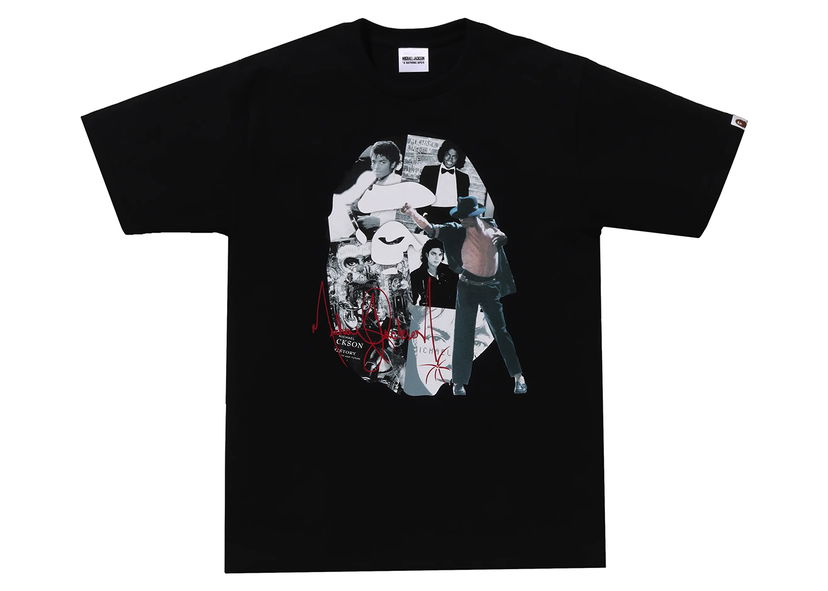 Тениска BAPE BAPE x Michael Jackson Album Jacket Ape Head Tee Black Черно | 1J73-110-903