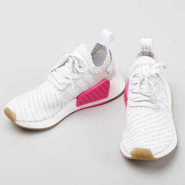 Кецове и обувки adidas Originals NMD_R2 Primeknit "Japan White Gum" W Сиво | BY9954, 2