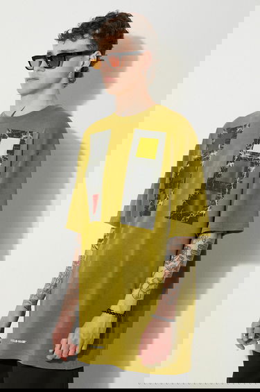 Тениска A-COLD-WALL* Relaxed Cubist T-shirt with Print Зелено | ACWMTS097, 4