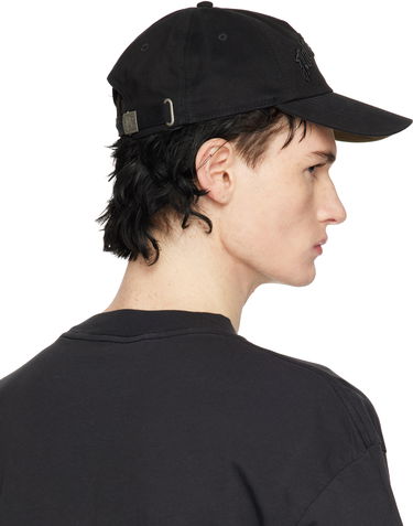 Шапка с козирка Palm Angels Curved Logo Cotton Twill Cap Черно | PMLB10AS25FAB0011010, 2