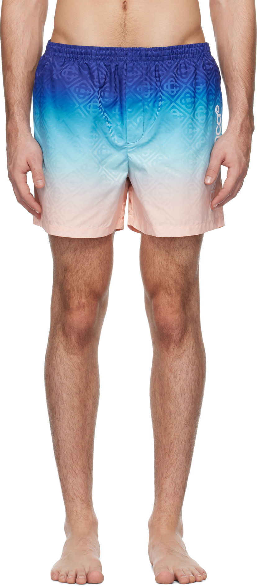 Бански Casablanca Printed Swim Shorts Синьо | MPS25-TR-224-01