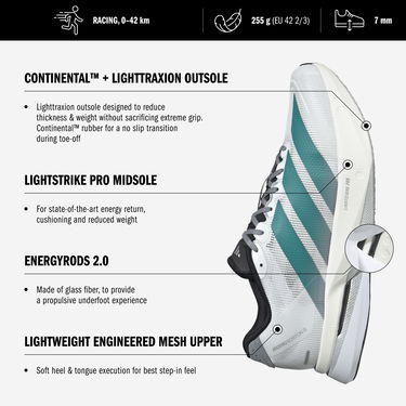 Кецове и обувки adidas Originals Adizero Boston 13 Лилаво | js4943, 1