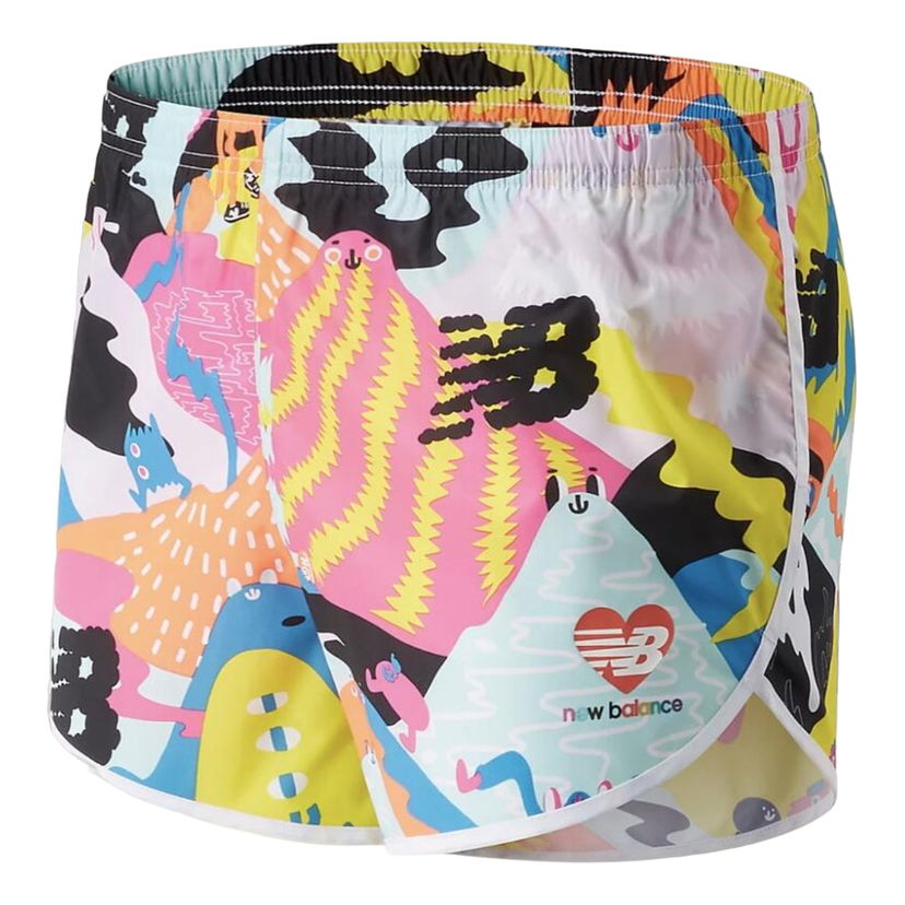 Къси панталони New Balance Printed Impact Run Shorts Многоцветен | MS11518WM