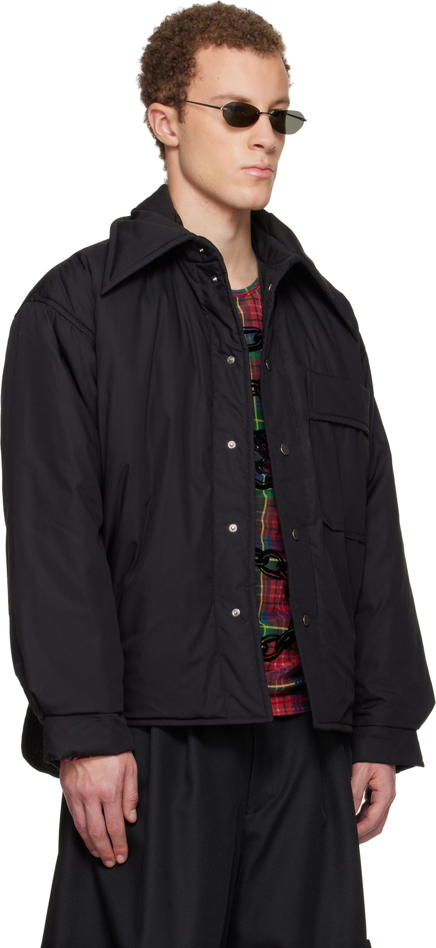 Пухо яке Charles Jeffrey Loverboy LOVERBOY Puffer Overshirt Черно | 052010701, 1