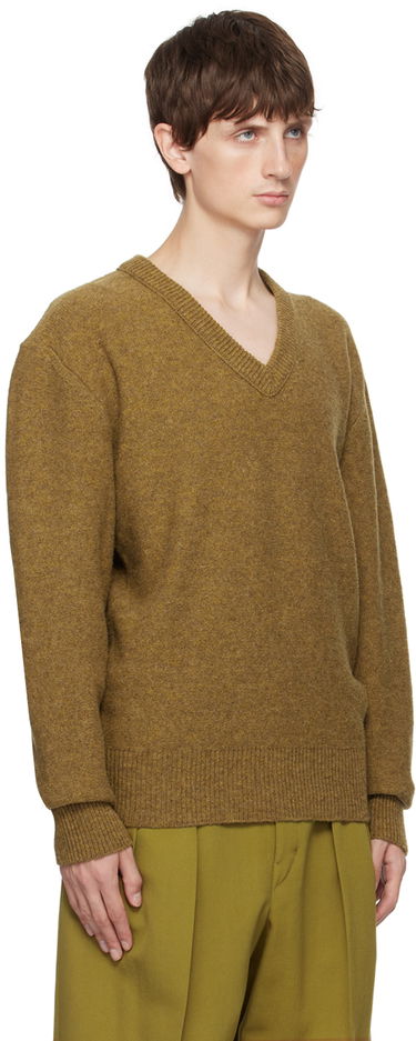 Пуловер LEMAIRE Lemaire V-Neck Sweater Кафяво | TO1101 LK085, 1