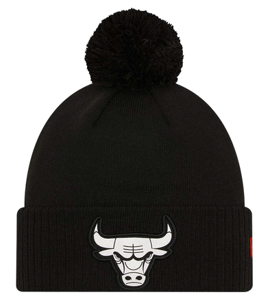 Шапка New Era New Era Chicago Bulls Pom Beanie Черно | 60430174-60430174, 0