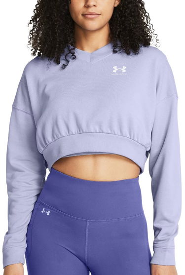 Суитчър Under Armour Rival Terry OS Crop Crw-PPL Лилаво | 1382738-539, 0
