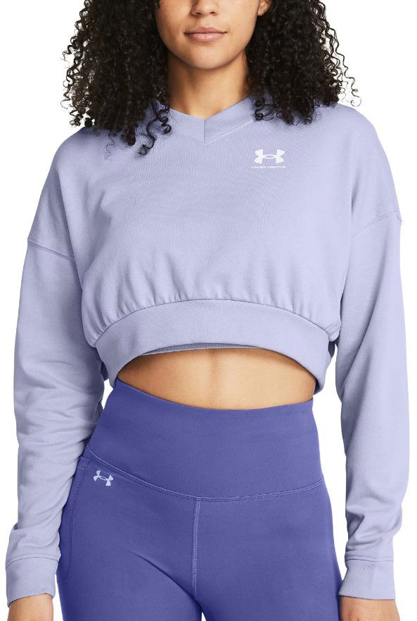 Суитчър Under Armour Rival Terry OS Crop Crw-PPL Лилаво | 1382738-539