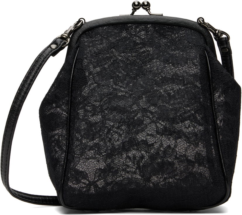 Дамска чанта Yohji Yamamoto Yohji Yamamoto Clasp Pouch Bag Черно | DP-A11-902