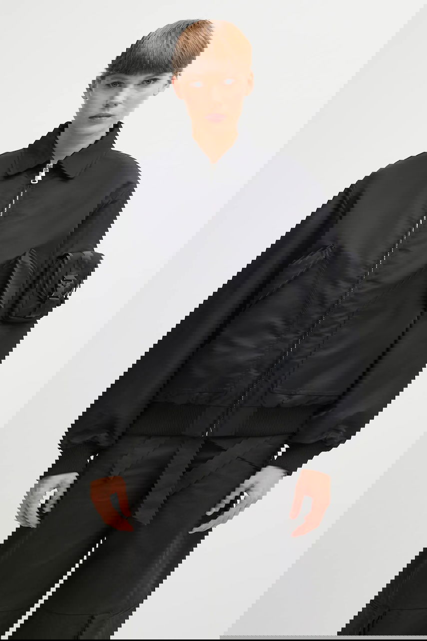 Яке бомбър Coperni Coperni Collared Utility Pocket Bomber Jacket Черно | COPBL32F3003, 0