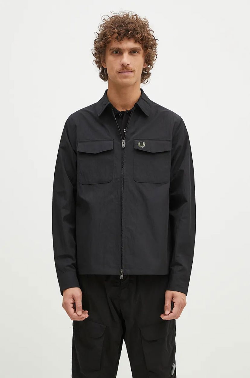 Риза Fred Perry Overshirt Pocket Черно | M5684.236