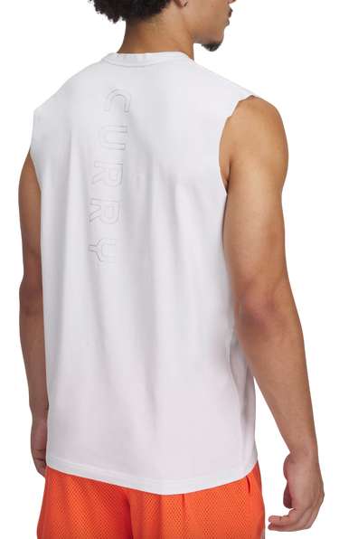 Потник Under Armour Curry Sleeveless T-Shirt Бяло | 1390352-100, 2