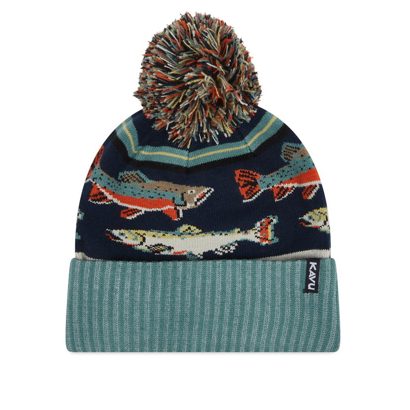 Шапка KAVU Men's Herschel Jacquard Knitted Beanie Зелено | 1008-1499