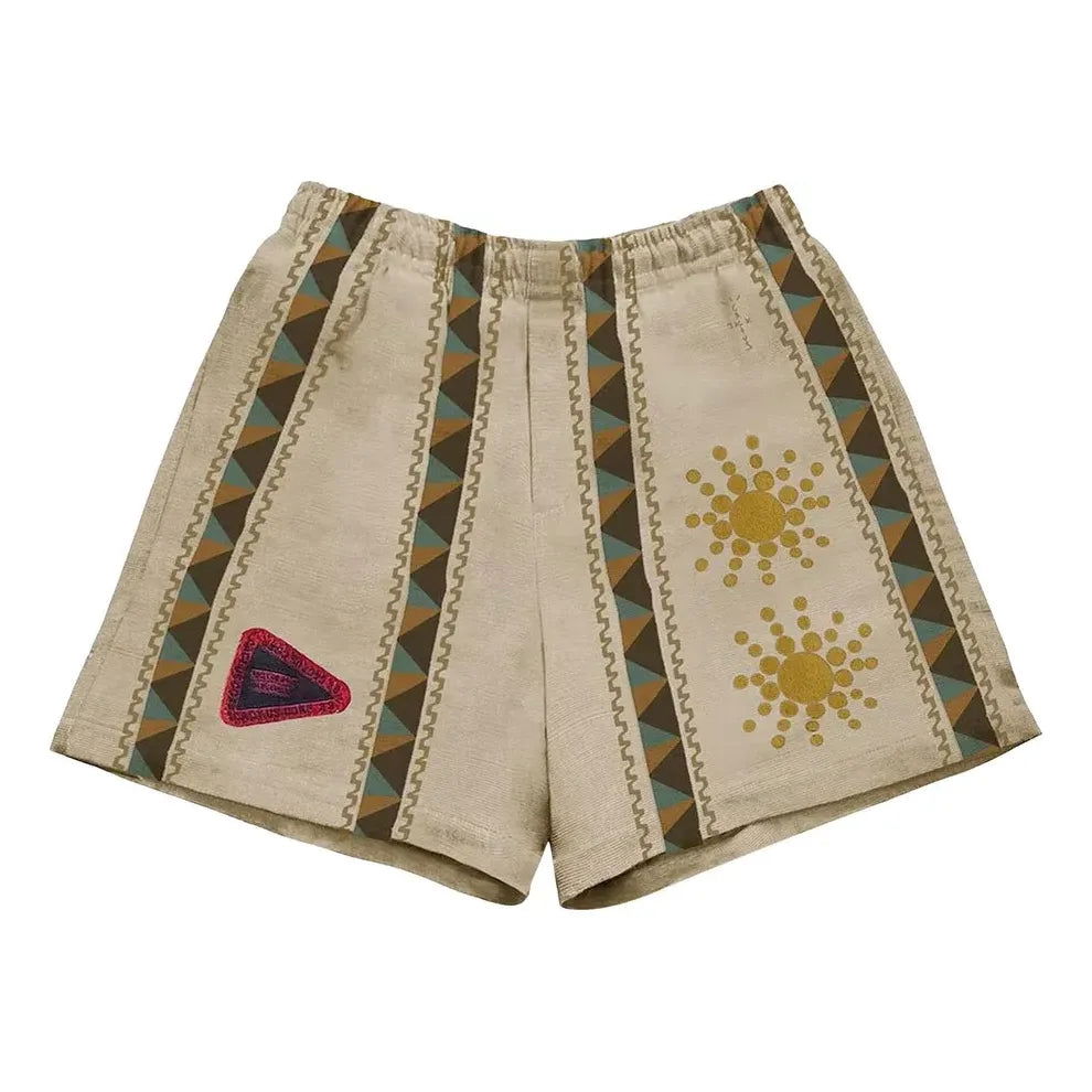 Къси панталони Cactus Jack by Travis Scott Travis Scott Cactus Jack Starburst Shorts Бежово | CJAM-PS05, 0