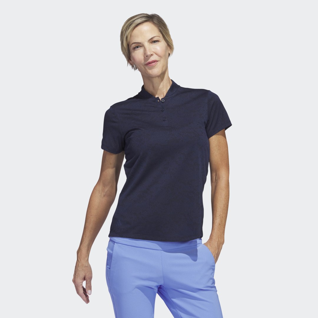 Поло тениска adidas Performance Jacquard Golf Тъмно синьо | HT1310, 1