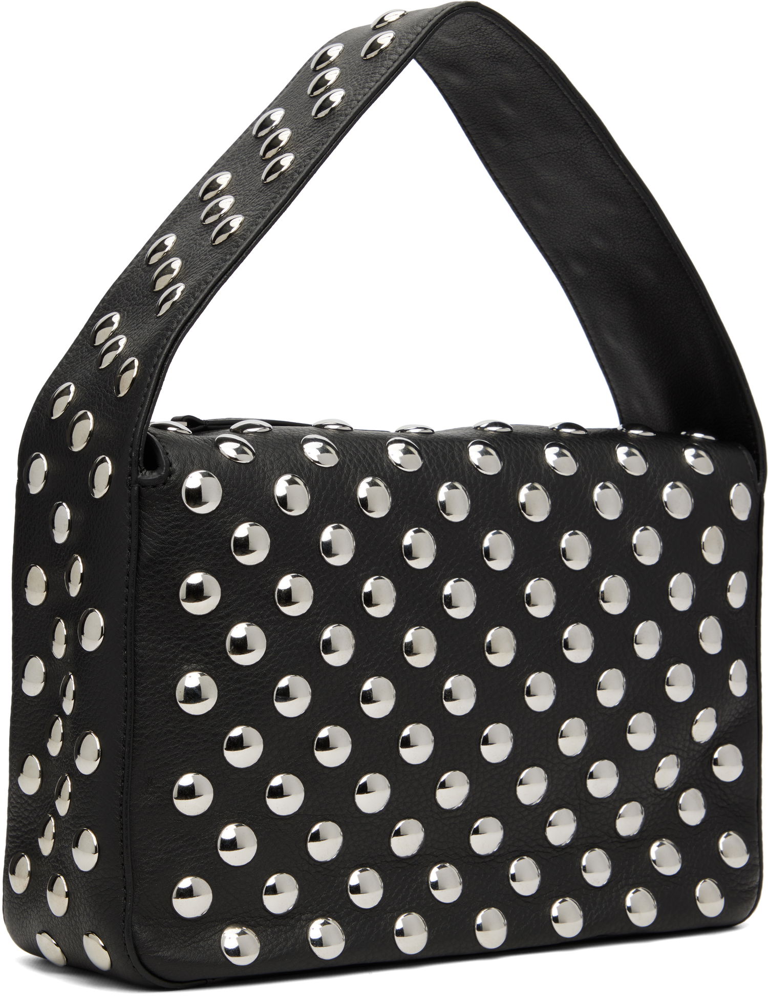 Чанта през рамо Khaite KHAITE Elena Studded Shoulder Bag Черно | H2025-895, 1