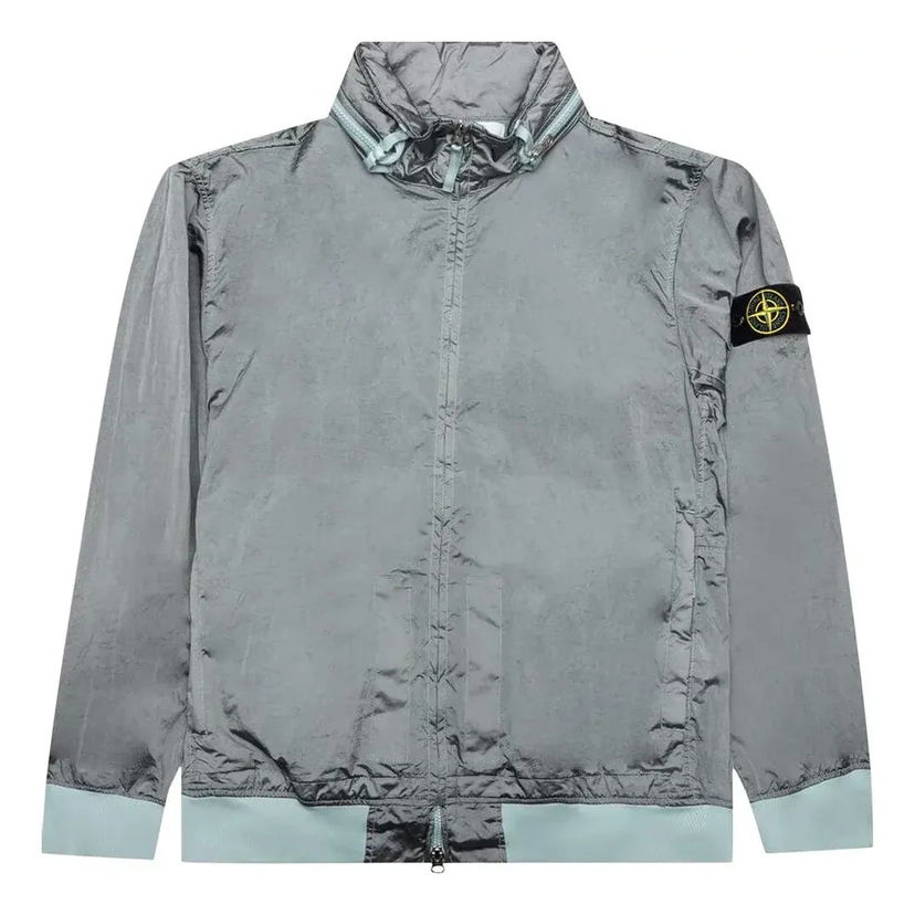 Ветровка Stone Island Foldable Hooded Zip-Up Jacket Сиво | 781541920-V0041