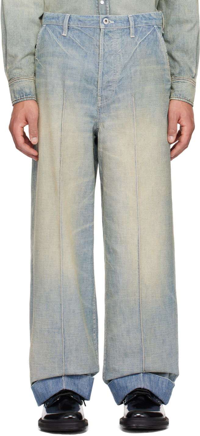 Дънки KENZO Paris Jeans Синьо | FE55DP3336H7, 0