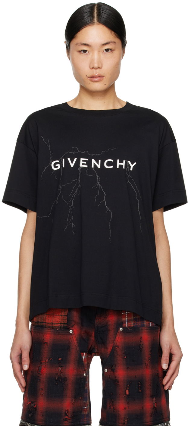 Тениска Givenchy Boxy T-Shirt Черно | BM71JB3YJ9001