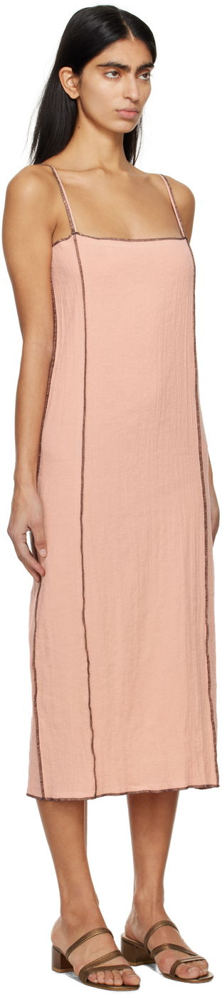 Pокля Baserange Maxi Linen Dress Розово | DRSKS-LC-SP24, 1