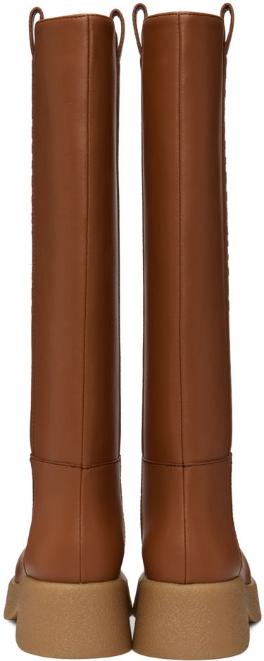 Кецове и обувки Stella McCartney Skyla Knee-High Boots Кафяво | 810132AP00M0, 1