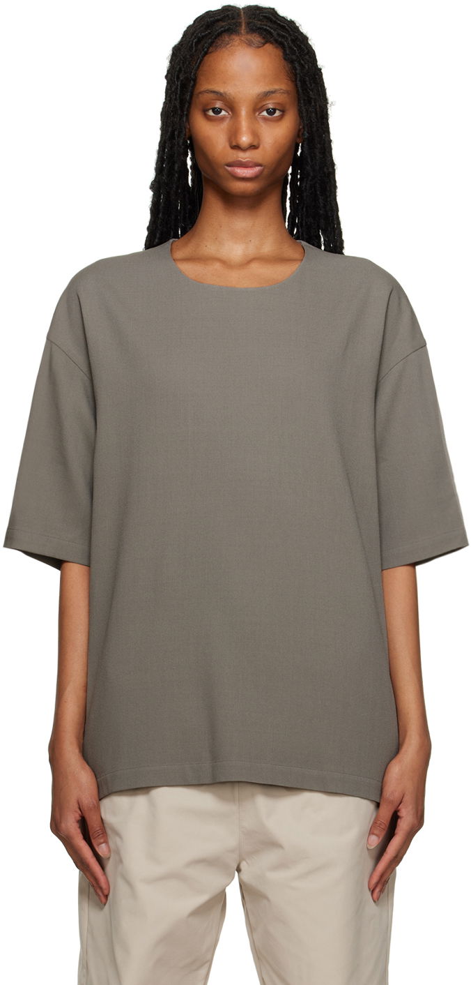Тениска Fear of God Relaxed-Fit T-Shirt Сиво | FGE50-214WNY, 0