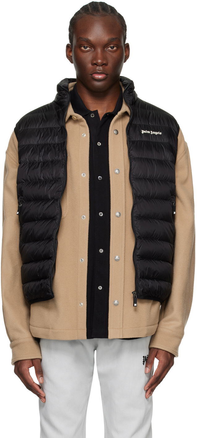 Жилетка Palm Angels Classic Logo Down Vest Черно | PMEX009S24FAB0011003, 0