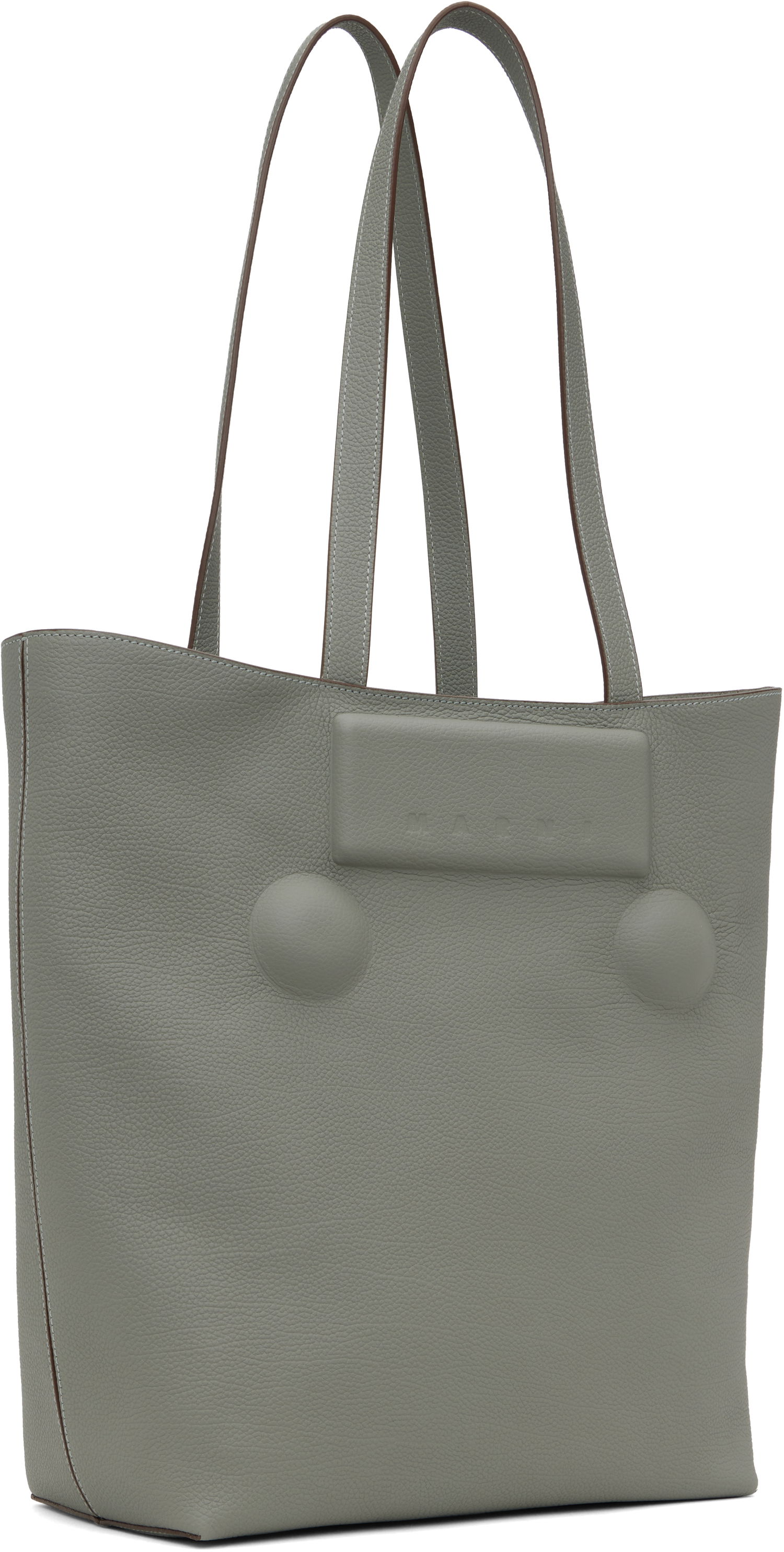 Голяма пазарска чанта Marni Marni Shopper Medium Tote Сиво | SHMP0142U0 P8185, 1