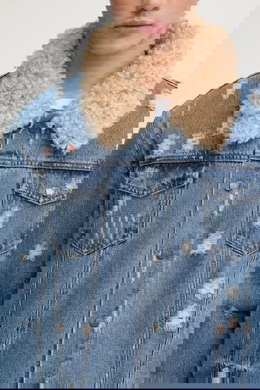 Яке DAILY PAPER Reversible Fur Jacket Oversize Бежово | 2521018, 5