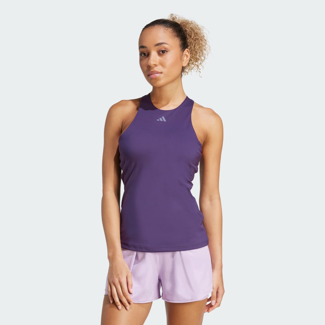 Потник adidas Performance Climacool Tennis Y-Tank Top Лилаво | JW2993, 0