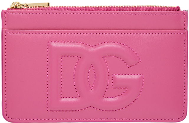 Pink Embossed Card Holder