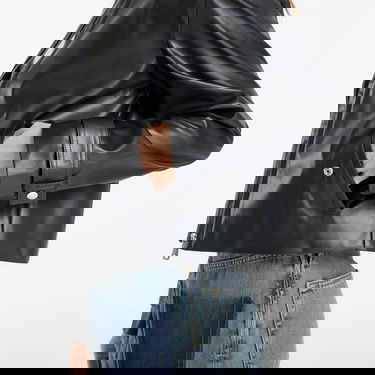 Яке CALVIN KLEIN Leather Moto Jacket Черно | LV047E501G UB1, 2