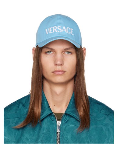 Шапка с козирка Versace Embroidered Синьо | 1001590_1A07926